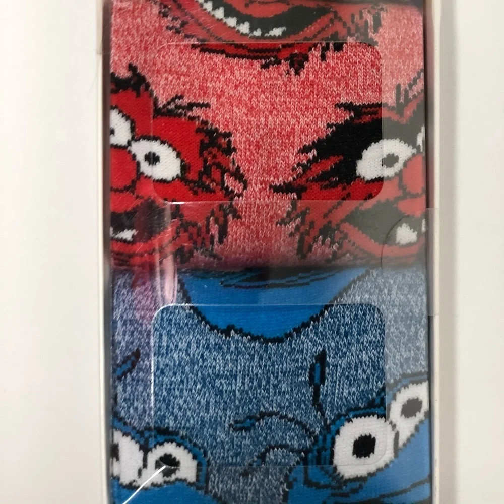 THE MUPPETS 3 Pair Crew Socks 8-12 NEW